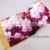 100% Silk Scarf 2014 Latest Design Fashion Double-layer High Quality 100% Silk Scarf