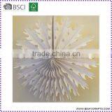White Copy Paper Snow White Snowflake Fan