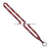 1/2" Heathered Lanyard With Metal Crimp
