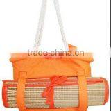 Straw Beach Mat Beach Mat - Silkscreened Logo Printing Cheap High Quality Beach Straw Mat-TC96