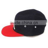 5 Panel Custom Wool Embroidery Skull Caps thumbnail-3