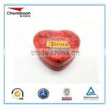 metal tinplate Heart Shaped Gift Empty Tin Can Tin Box Manufacturer