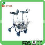 Steel forearm rollator with 8" castor