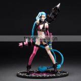 Hot Woman Game Character Bule Long Hair Action Figure/OEM Made limited Plastic Action Figure/Custom Plastic Action Figures