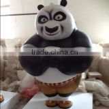 Fiberglass Cartoon Sculpture Panda Fiberglass Movie Star for Pomotion