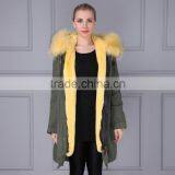 Fur Lining Women Winter Jacket Parka Raccoon Fur Parka For Ladies thumbnail-1