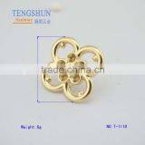 Manufacture the High Quanlity Metel Accessories for Bag Flower Shape Label for Purse or Shoes