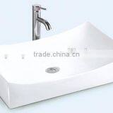 New Ceramic Basin Bathroom Square New Design White Single Hole Art BasinY021A thumbnail-1