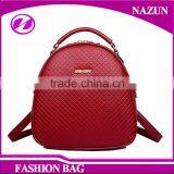 High Quality Colorful Travel Bags Fashion Waterproof PU Leather Backpack For Girls Lady thumbnail-1