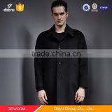 Long Woven Woolen Winter Overcoat Wool Cashmere Coat Men Parkas Hombre thumbnail-1
