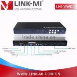 LINK-MI LM-VW02 1in4out (USB/VGA/AV/HDMI) to HDMI 1X4 Converter Splitter/matrix HDMI 2x2 3x3 LED Video Wall Controller thumbnail-3