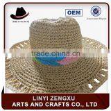 Any Size Beautiful Hand Crochet Straw Hat thumbnail-5