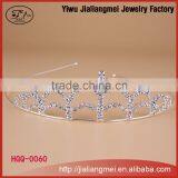 China Factory Beauty Miss World Tiara With Fashion Design Hot Sale Rhinestone Crown thumbnail-1