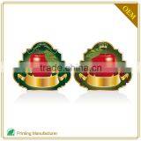 Custom Waterproof Gold Self Adhesive Label Holder Paper Embossing Finish thumbnail-5