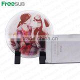 Logo Printing L100*H100*W4mm Round Coaster Sublimation Toughened Blank Glass Photo Coaster thumbnail-2