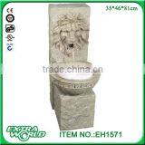 Resin Led Garden Lion Stone Finish Water Fountain Decoration thumbnail-1