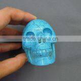 Blue Man-made Turquoise Human Skull Good for Home Decoration thumbnail-3