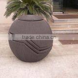 Outdoor Round Shape Stackable Wicker Sofa Set thumbnail-4