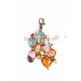 Colorful Heart Glass Beads KEY CHAIN