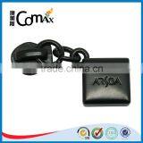 Black Leather Zipper Puller With Metal Slider thumbnail-1