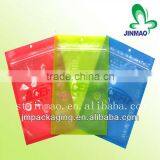Colorful Translucence Resealable Plastic Zipper Bag