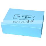 Customized Paper Cardboard Flat Folding Paper Packaging Box With Ribbon