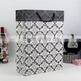 Wholesale Custom Fashion Beautiful Shopping Bag, Black Paper Bag