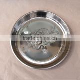 Wholesale Stainless Steel Round Shape Fruit Plate
