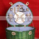 Willow Heart-shaped Picnic Basket thumbnail-1