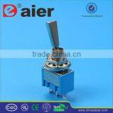 MTS-102-F1 ON-ON With Metal Flat Handle 6 PIN Toggle Switch