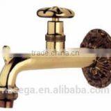 1/2" Brass Garden Faucet With Round Handle, High Quality Brass Garden Faucet, Brass Outdoor Water Faucet < SGB5202> thumbnail-1