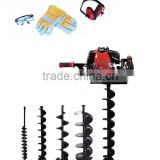 Gasoline 52CC Ground Earth Auger Drill with with 200mm metal blade