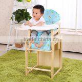 Wholesale Wooden Baby High Chairs Multi-function Baby Chair for Restaurant Portable Baby High Chair thumbnail-1
