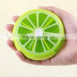 Cy273 Health Care Medicine Pill Box Lemon Shaped Sort Vitamin 7 Day Weekly Holder Tablet Storage Case Container Cases Travel thumbnail-1