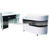 Nail Salon Reception Desk Solid Wood Office Table Design Receptionist Table F-C19 thumbnail-1