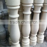 hand carved marble stone pillar