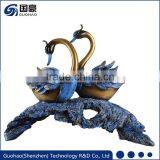 Wholesale Abstract Bronze Home Decor Swan Sculpture Statue thumbnail-1