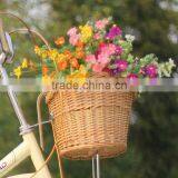 Cheap Removable Wicker Bicycle Front Basket thumbnail-1