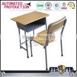 School Furniture Wholesale Chair and Table Study Table and Chair Single Person Study Desk With Metal Legs thumbnail-3