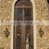 Bisini Luxury Design Grill Wrought Iron Double Door (BG90089) thumbnail-1