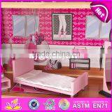 New Style 30 Furniture Pieces Children Pretend Play Wooden Giant Doll House W06A222 thumbnail-6