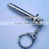 Syringe Keychain, Chrome Plated thumbnail-1