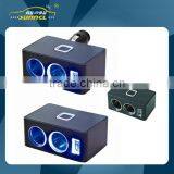 1 to 2 Car Cigarette Socket Light Adapter With 1 USB for IPhone , Tablet thumbnail-1