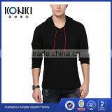 OEM Service Plain no Brand T-shirt With Hood Wholesale China thumbnail-1