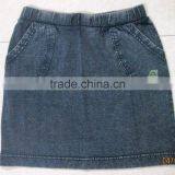 Knee Length Bodycon Girls Skirt, Pigment Washing Girls Skirt. thumbnail-1