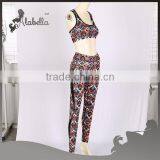 Wholesaleyoga Sets Sports Bra and Leggings With Digital Printing thumbnail-4