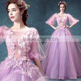 Sexy Night Pink Bridal Long Sleeve Party Wear Dress Patterns thumbnail-1