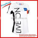 2016 Custom New Style Women's Loose Running Vest/shirt in Round/V Neck thumbnail-2