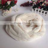 Acrylic White Color Fashion Winter Knitting Scarf Factory thumbnail-5
