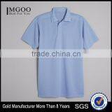 Three Gripper Front Placket Mens Polo Company Uniform 100% Polyester Pique Material Customize Color Brand Logo Worker Suit thumbnail-1